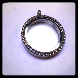 Large Origami Owl Locket with crystals